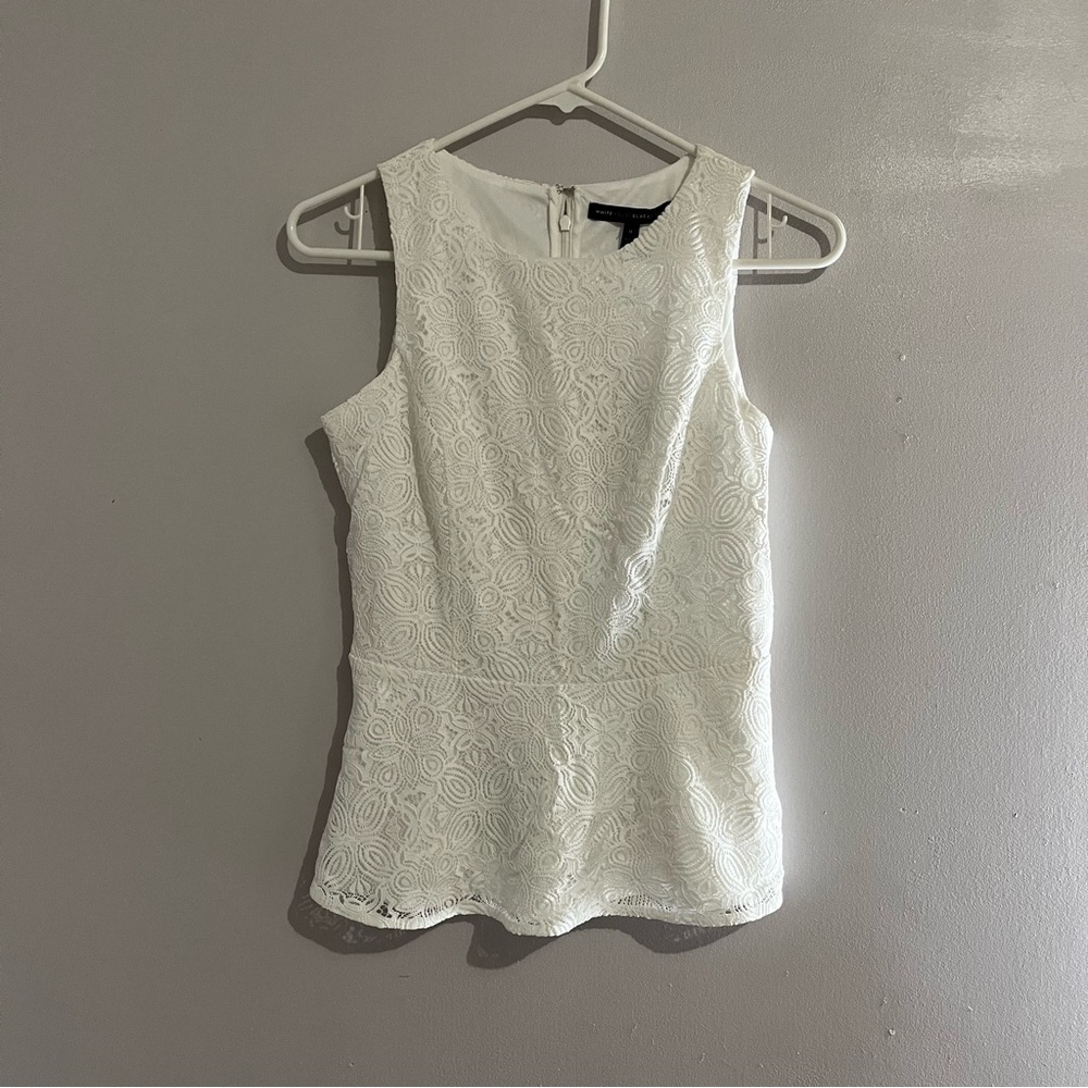 White House Black Market Fitted Peplum Blouse